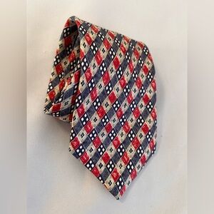 Christian Dior‎ Mens Neck Tie navy / red / gray